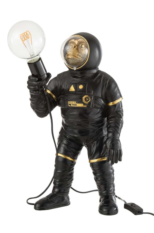 J-Line veioza Astronaut 26784 negru AA00
