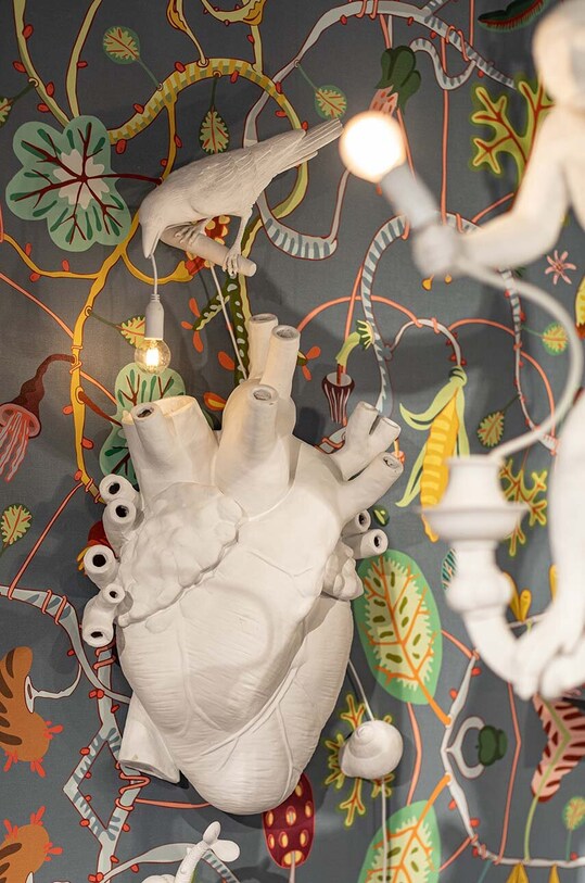 Seletti lampa stołowa Heart Lamp 09925 biały