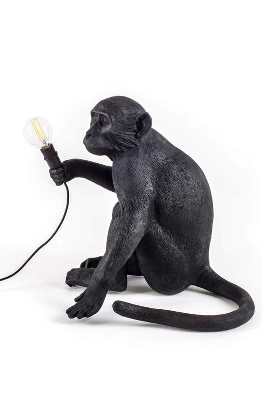 Επιτραπέζιο φωτιστικό Seletti Monkey Lamp Sitting μαύρο 14922