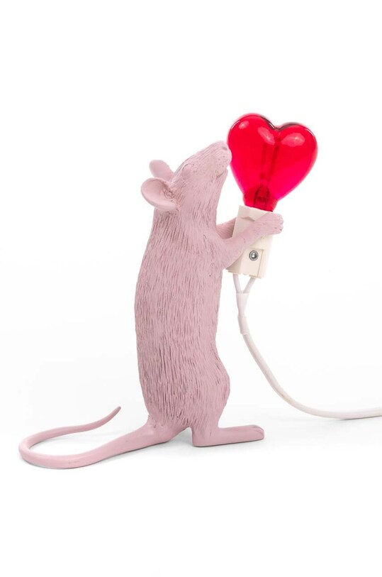 Seletti asztali lámpa Mouse Lamp Step 15220SV rózsaszín AA00
