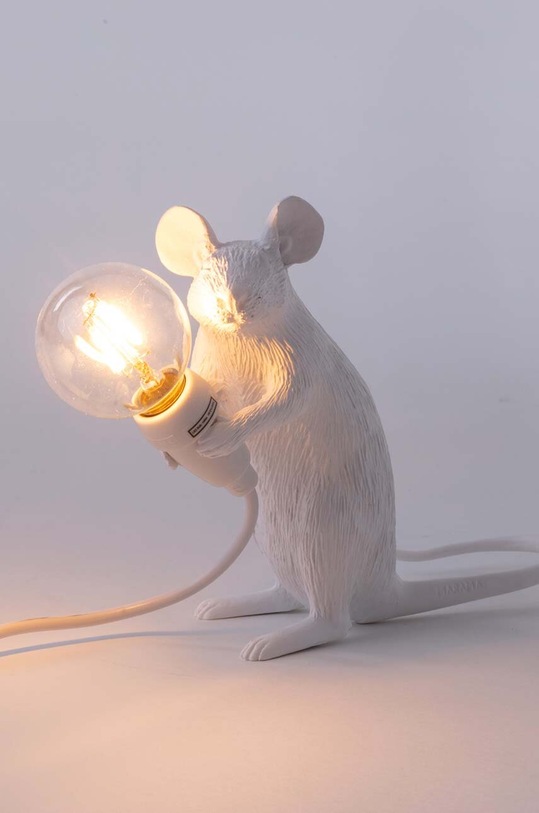 Obývací pokoj a ložnice Stolní lampa Seletti Mouse Mac 15221 bílá
