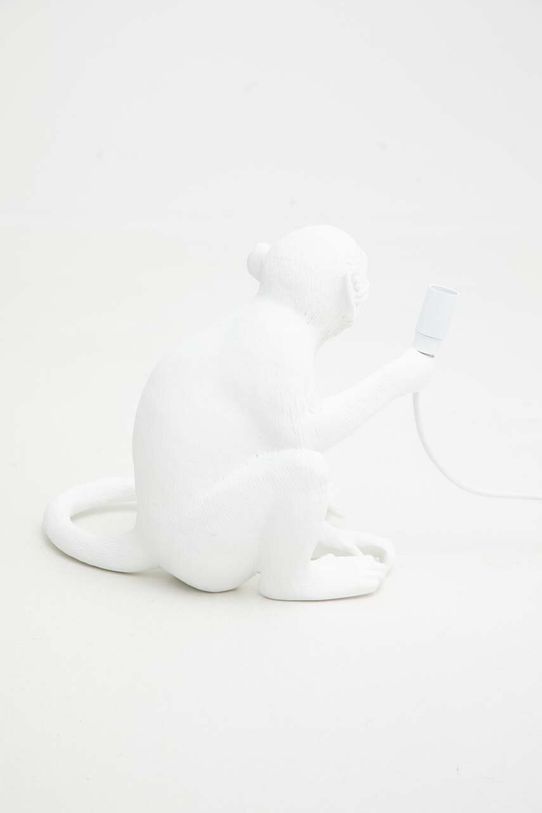 Dnevni boravak i spavaća soba Stolna lampa Seletti Monkey Sitting 14882 bijela