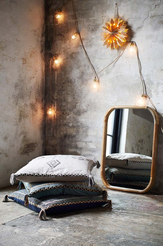 Madam Stoltz decorațiune perete led burgundia W202017.40D