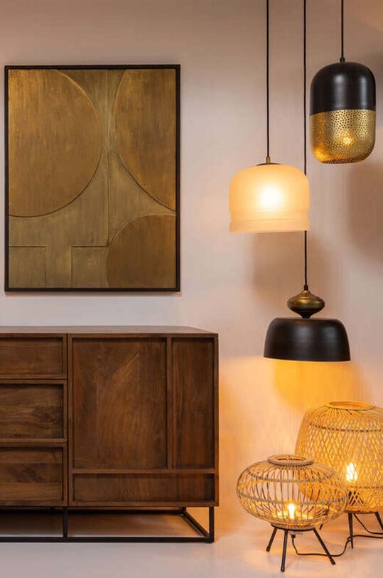 Настільна лампа Basiclabel Laut 200334.N бежевий