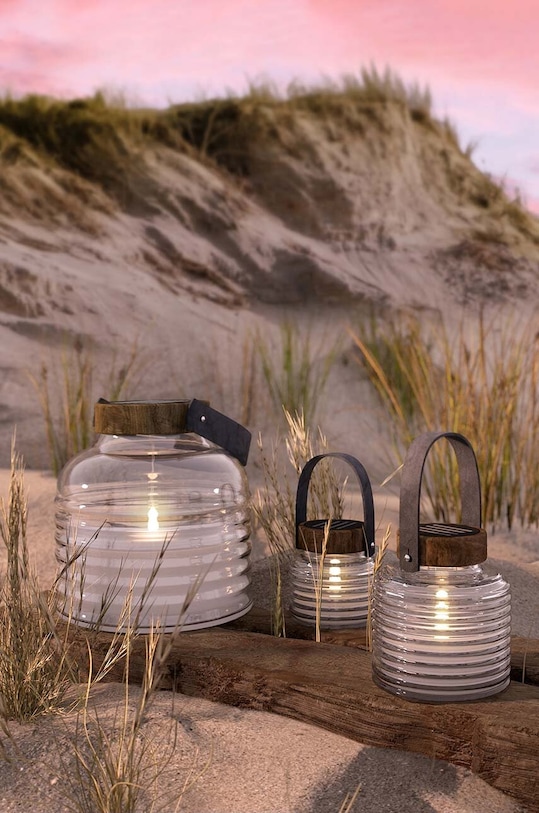 Obývacia izba a spálňa Led solárny lampáš Sirius Aston 20 x 20 cm 38269 hnedá