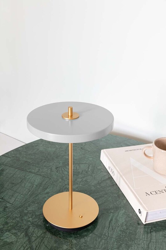Salon i sypialnia Umage lampa stołowa led Asteria Move 2505 szary
