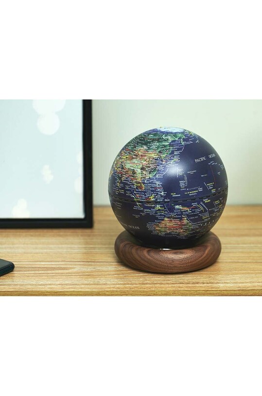 Ασύρματο φωτιστικό led Gingko Design Atlas Globe Mini G038M.WT μπλε