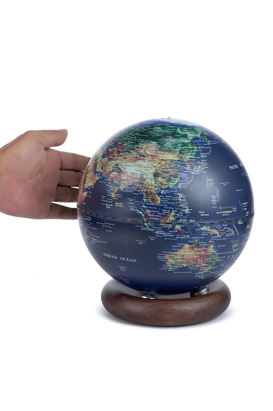 Gingko Design lampă led fără fir Atlas Globe Large albastru G038L.WT