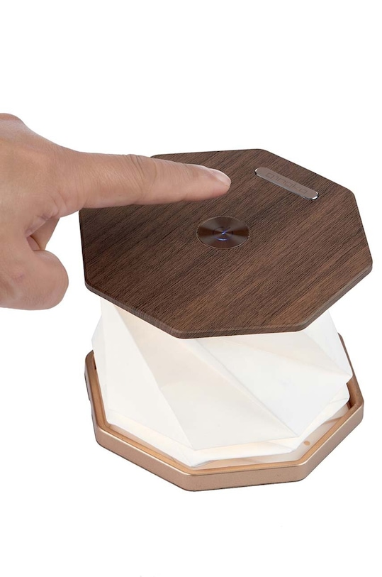 Living și dormitor Gingko Design lampă led fără fir Twist Hexagon G036WT alb