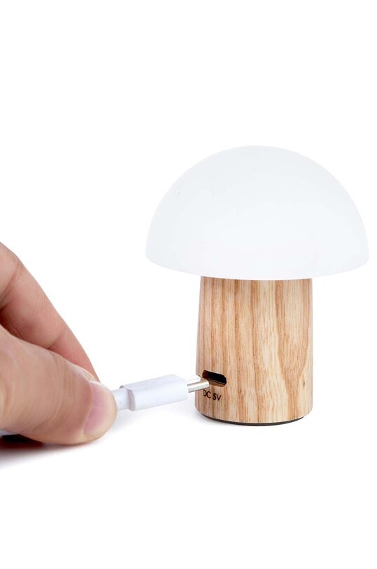 Salon i sypialnia Gingko Design lampa bezprzewodowa led Super Mini Alice Mushroom G022S.AH biały