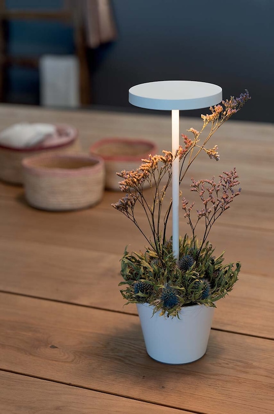 Світлодіодна бездротова настільна лампа Zafferano Poldina Reverso білий LD0420B3