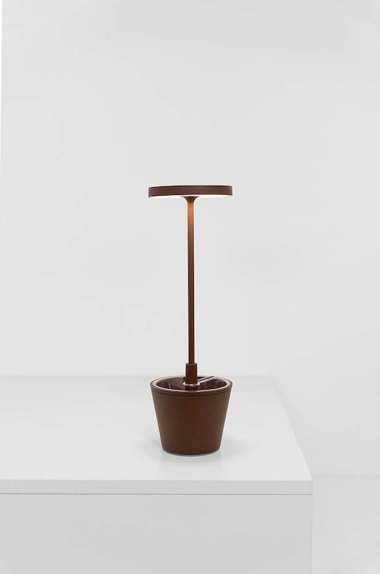 Zafferano lampă de masă led fără fir Paldina Reverso LD0420R3 maro AA00