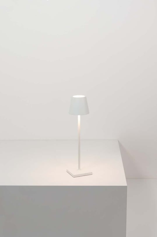 Zafferano lampa stołowa bezprzewodowa led Poldina Micro LD0490B3 biały AA00