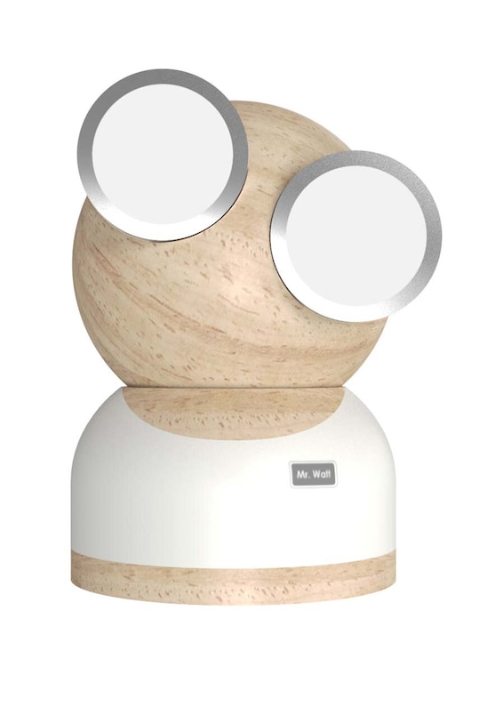 Noční LED světlo Design Nest Mr Watt Goggle White vícebarevná KB694MRWATTWOODWHI