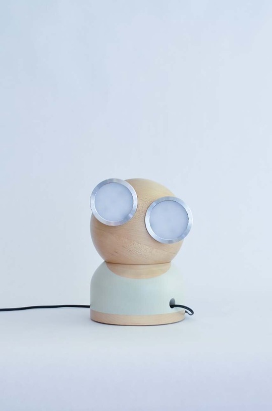 Noční LED světlo Design Nest Mr Watt Goggle White KB694MRWATTWOODWHI vícebarevná AA00