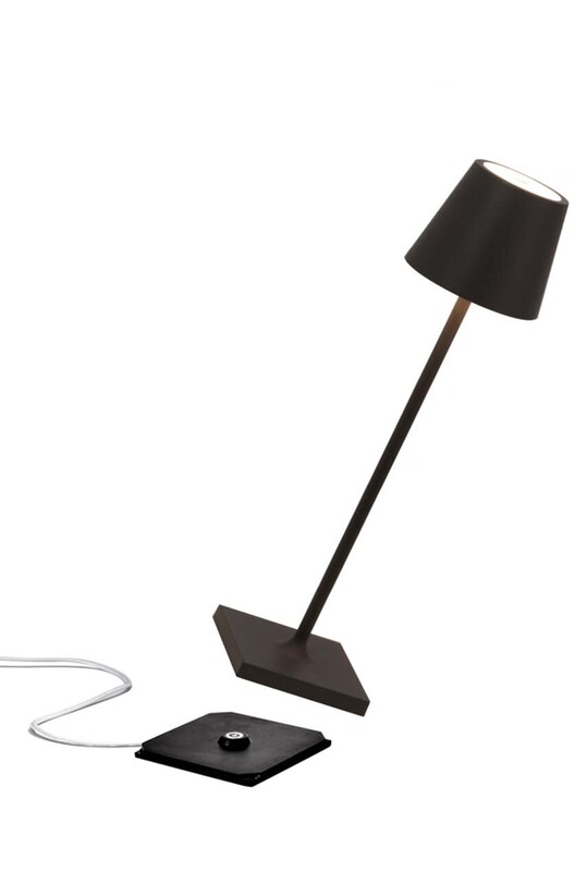 Obývací pokoj a ložnice Bezdrátová stolní LED lampa Zafferano Poldina Pro Micro LD0490D3 černá