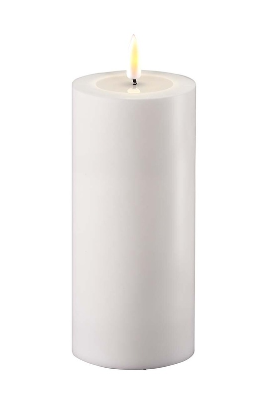 Deluxe Homeart lumânare led 7,5 x 15 cm alb RF.UL.0007