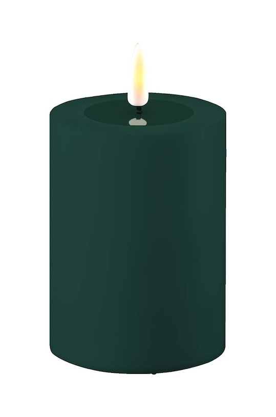 LED svíčka Deluxe Homeart 7,5 x 10 cm zelená RF.UL.0045