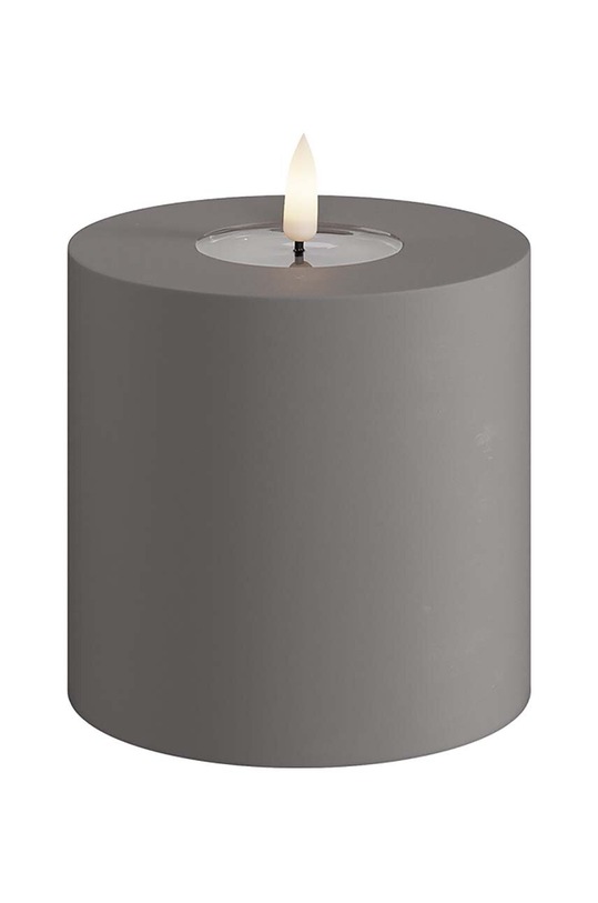 Deluxe Homeart lumânare led 10 x 10 cm gri RF.UL.0052
