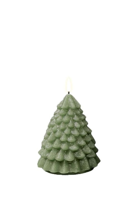 Led sviečka Deluxe Homeart 11 cm zelená RF.XMAS.0005
