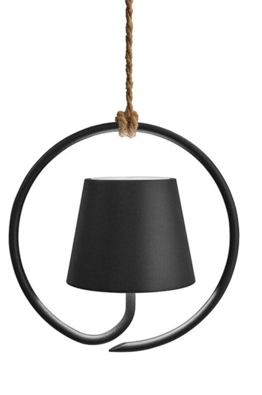 Zafferano lampada a sospensione a led senza fili Poldina nero LD0686N3