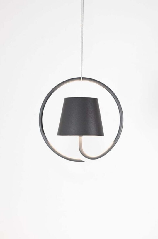 Zafferano lampada a sospensione a led senza fili Poldina LD0686N3 nero AA00