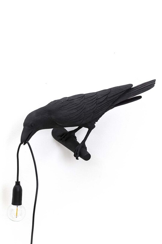 Настенный светильник Seletti Bird Lamp Black Looking Left чёрный 14737