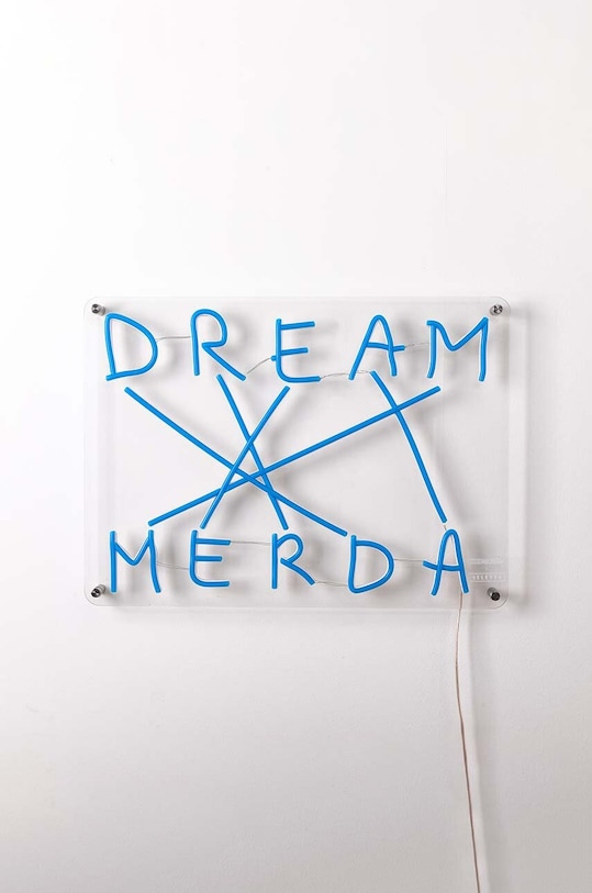 Світлодіодна настінна декорація Seletti Dream Merda блакитний 13005
