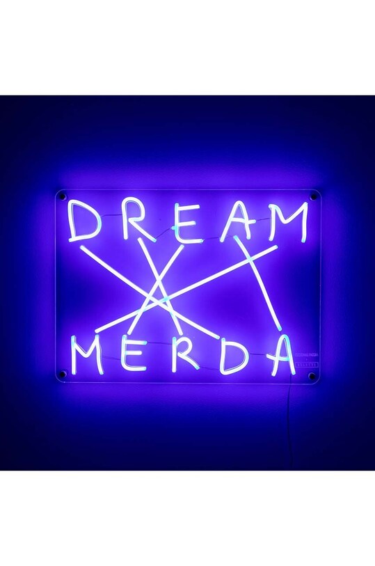 Светодиодное настенное украшение Seletti Dream Merda голубой 13005