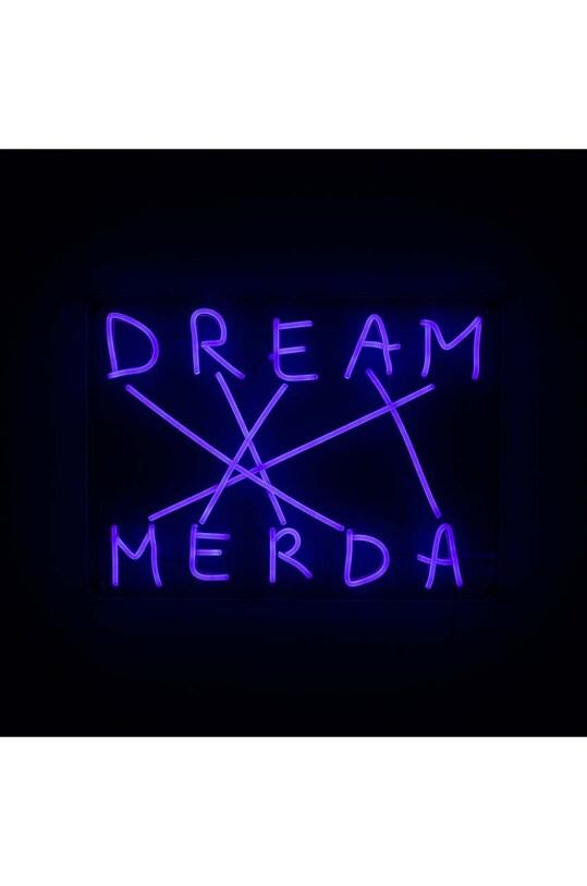 Светодиодное настенное украшение Seletti Dream Merda 13005 голубой