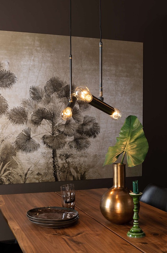 Dutchbone lampa wisząca Doppio czarny 5300139