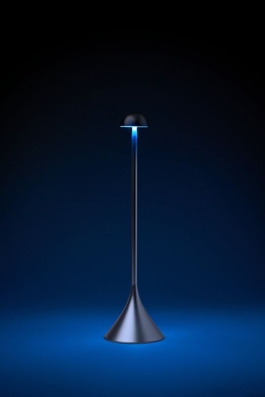Bezdrôtová stolová lampa Lexon Steli Dome LH95D.AP sivá