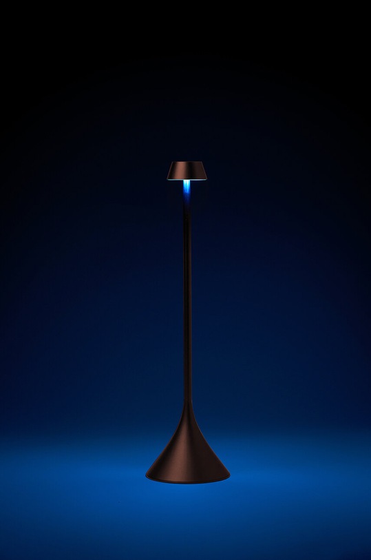 Bezdrátová stolní lampa Lexon Steli Shade LH95S.BZ hnědá