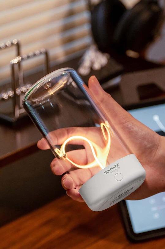Sompex lampa stołowa bezprzewodowa led Pulse 78510 biały