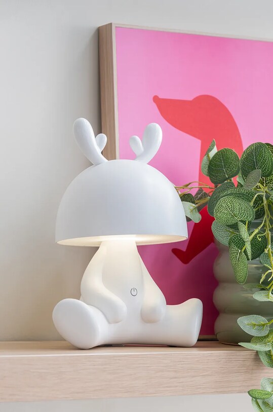 Leitmotiv lampa stołowa bezprzewodowa led Deer biały LM2191WH