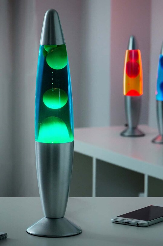 Σαλόνι και υπνοδωμάτιο Επιτραπέζιο φωτιστικό InnovaGoods Lava Magma Lamp KB439MAGLAMP.BLUE μπλε