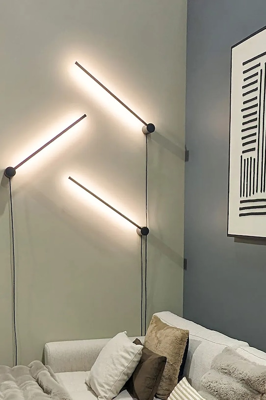 Dnevna soba in spalnica Stenska luč House Nordic Lincoln 6406270 črna