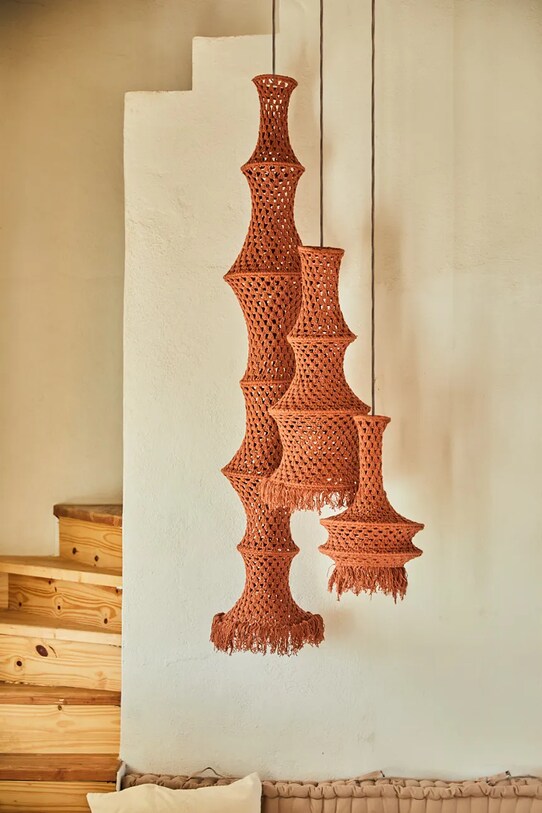 Calma House abajur pentru lampă suspendată Pleko 30 x 180 cm. multicolor PLEKO.L30180.TIE