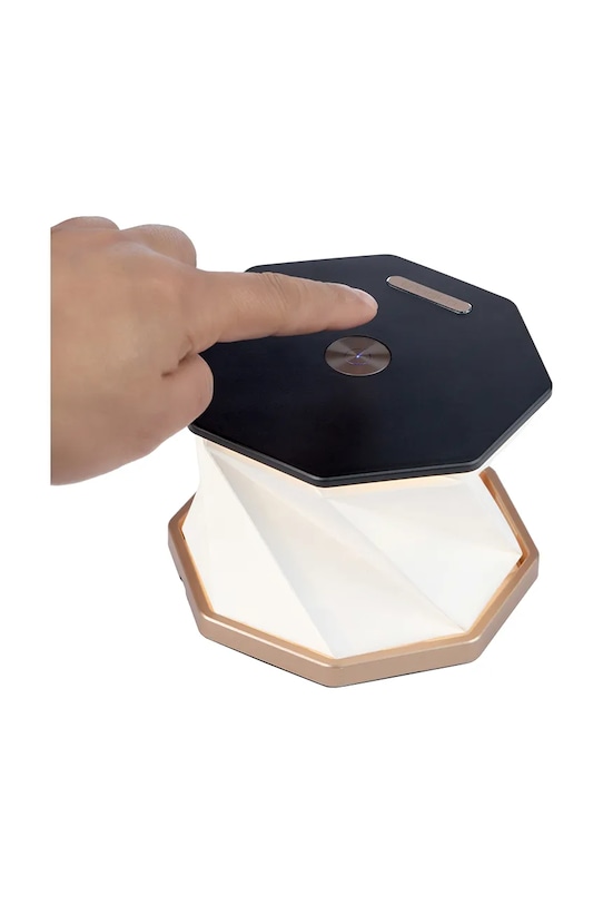 Salon i sypialnia Gingko Design lampa bezprzewodowa led Twist Hexagon G036BK czarny