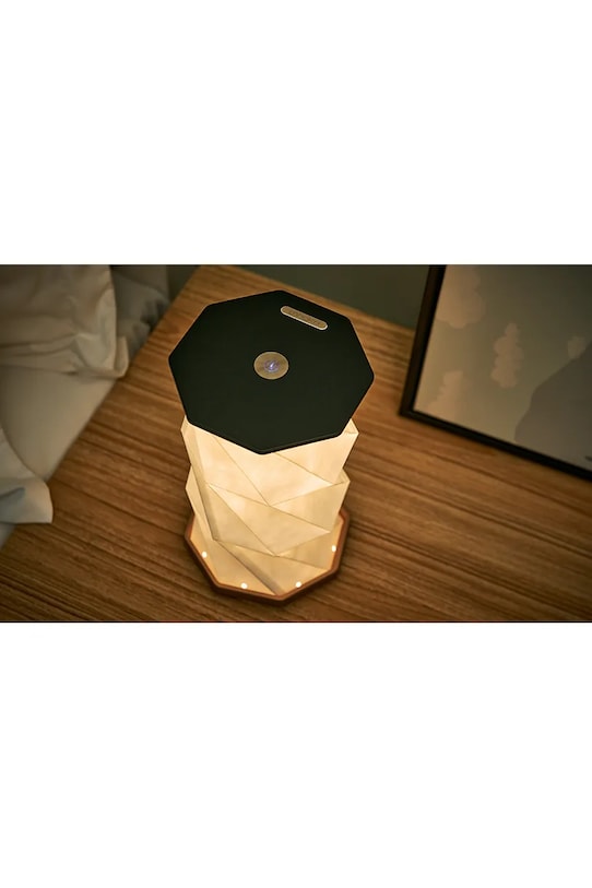 Gingko Design lampa bezprzewodowa led Twist Hexagon czarny G036BK