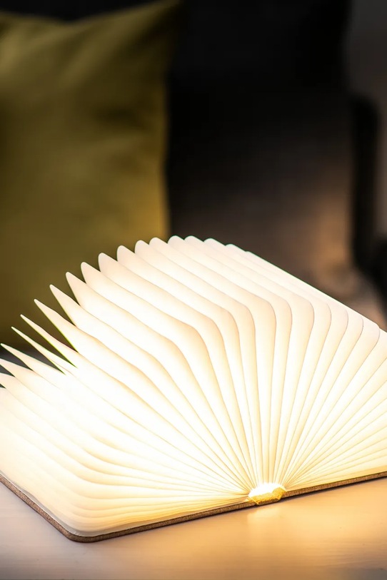 Bezdrôtové led svietidlo Gingko Design Large Fabric Book Light hnedá GK12F.BN1