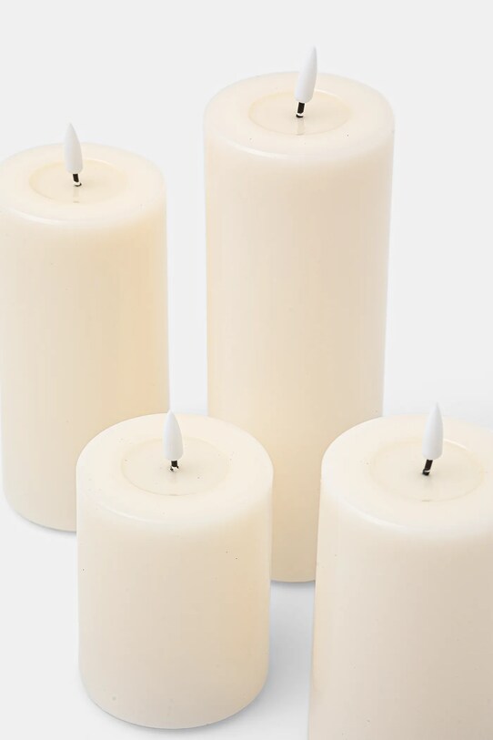 Deluxe Homeart zestaw świec led Giftbox LED Candle 4-pack RF.GIFTBOX.0002 beżowy AA00