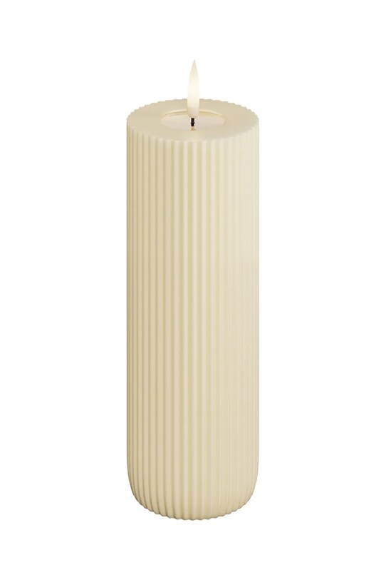 Свічка led Deluxe Homeart 7,5 x 15 cm бежевий RF.R.0023