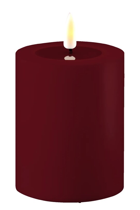 Свічка led Deluxe Homeart 7,5 x 10 cm бордо RF.UL.0038