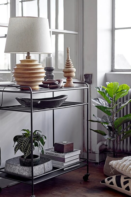 Obývacia izba a spálňa Stolná lampa Bloomingville Svale 82046379 hnedá