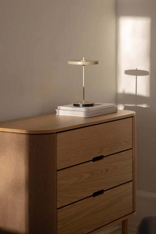 Bezdrôtová led stolná lampa Umage Asteria Move 2631 žltá