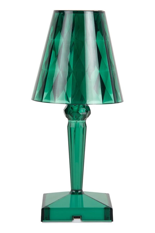 Leitmotiv lampa stołowa led Gem turkusowy LM2262GR