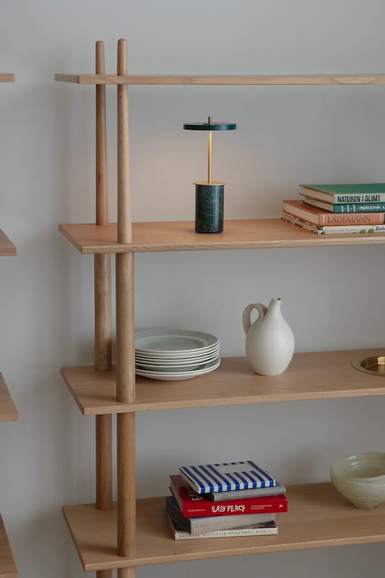 Salon i sypialnia Umage lampa stołowa bezprzewodowa led Asteria Move Mini 25,5 cm 2572.Umage turkusowy