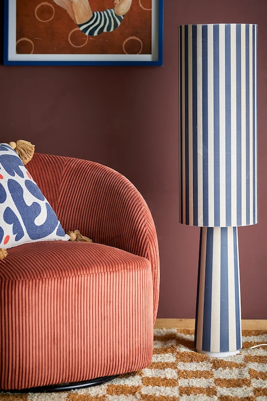 Bloomingville lampa stołowa Emmie 28 x 120 cm 82063033 granatowy AA00