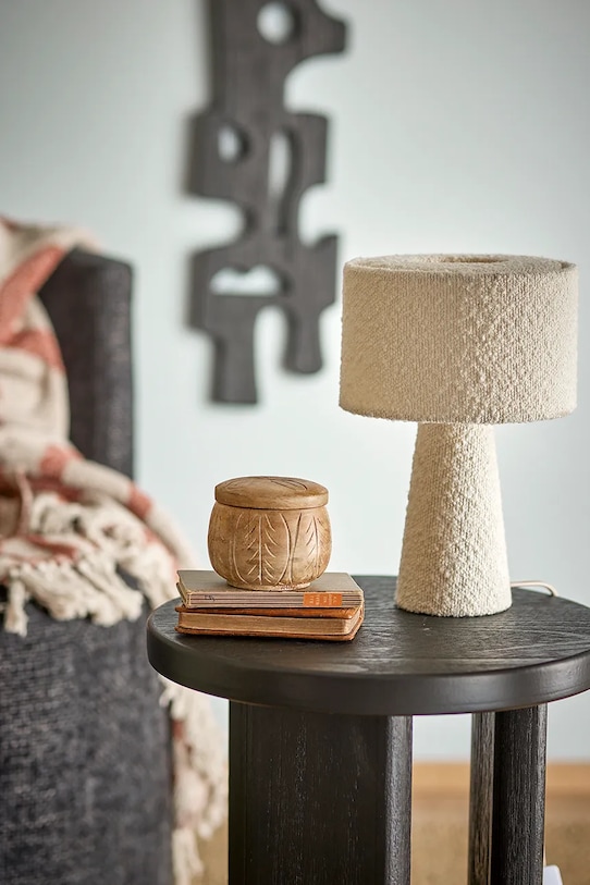 Bloomingville lampa stołowa Emmie 20 x 30 cm beżowy 82068675